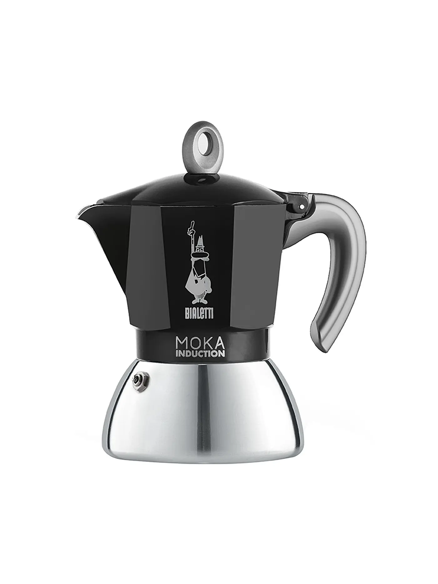 BIALETTI | Espressokocher Moka Induction 4 Tassen Alu/Schwarz | 
